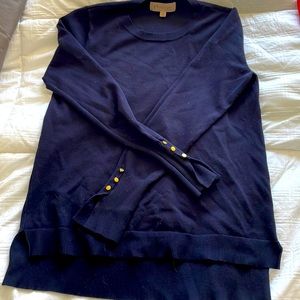 Long sleeve navy sweater